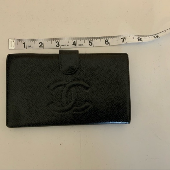 💯% Authentic CHANEL CC Black Caviar Wallet✨ - Picture 11 of 15